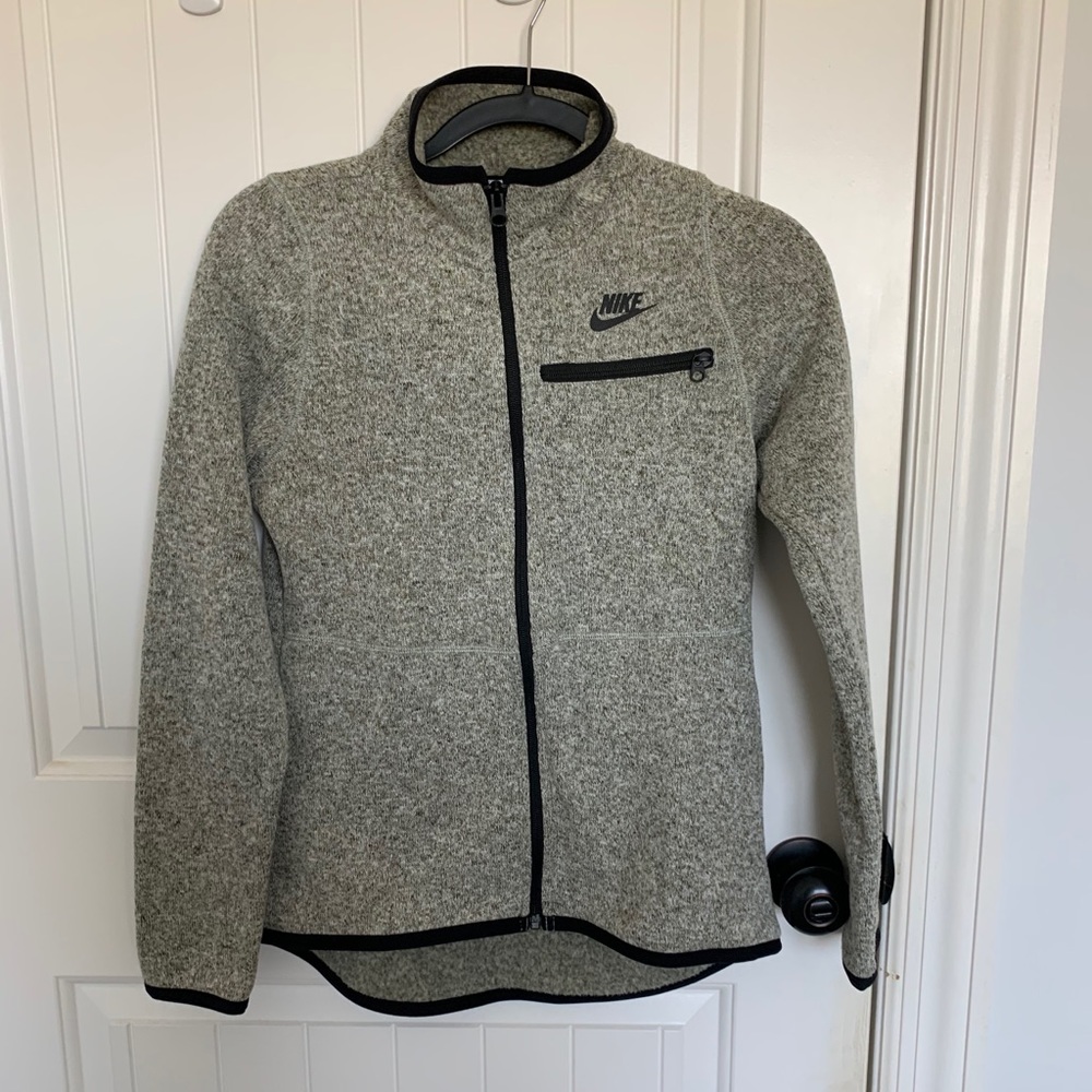 Gray Nike Zip Up Jacket